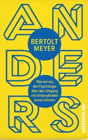 Buchtipp: Bertolt Meyer „Anders“